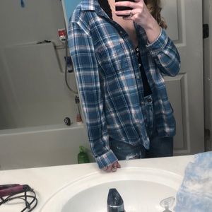 Blue and White Flannel